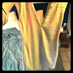 Pink/white sequin mini dress